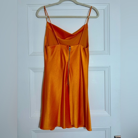 Alice + Olivia Orange Mini Slip Dress | Size: 2 - Picture 4 of 6